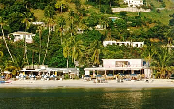 The bars at Cane Garden Bay