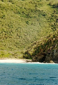 Secluded beach
