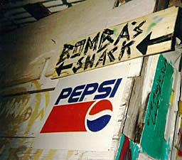 Sign to the Bomba Shack