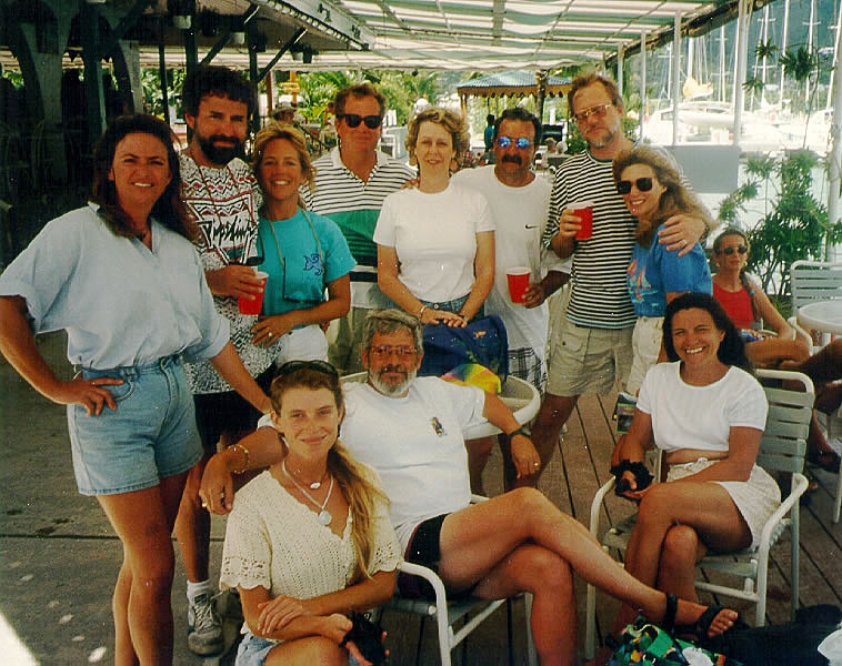 The entire group saying goodby