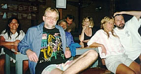 Anne, Ken, Art, Jim, Cheryl, Janet and Mike at Foxy's
