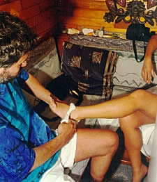 Off comes the garter