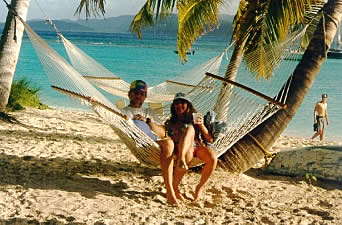 Ken and Darla enjoying the hammock