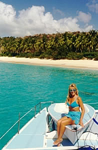 Janet at the Baths beach