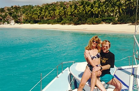 Ken and Darla at the Baths beach