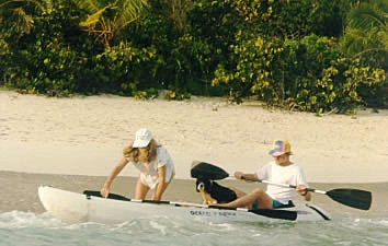 Ken, Darla and Daisy in the kyack