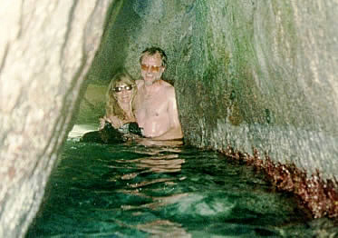 Ken and Darla caught in a narrow passage