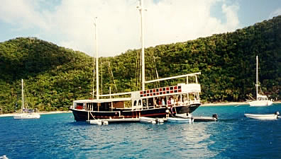 Party boat at Norman Island