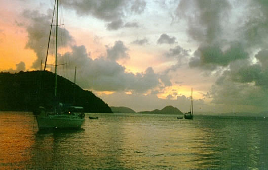 Sunset at Drake's Anchorage