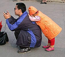 Impatient little girl, Beijing