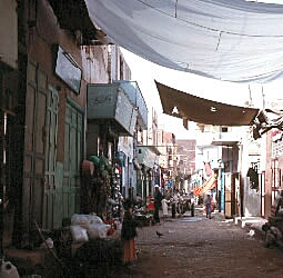 Tent covered street