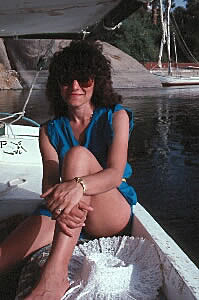 Anne on felucca
