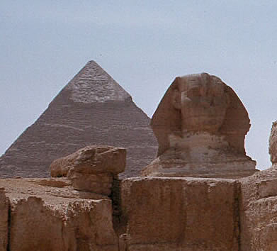 The Sphinx and Khafre's Pyramid