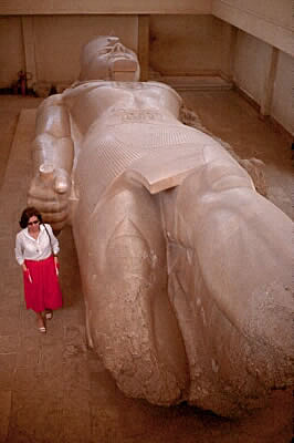 Great red granite statue of Ramses II