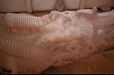 Great red granite statue of Ramses II
