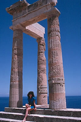 Anne by the Temple of Athena
