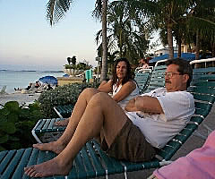 Anne and John enjoying a Sunset