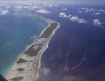 Rangiroa Atoll from the air